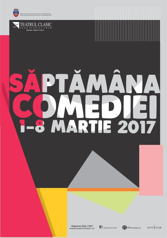 Afis Saptamana Comediei 2017