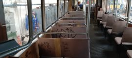 tramvaie vandalizate