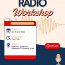 Afiș Radio Workshop 18 iunie Biblioteca Arad